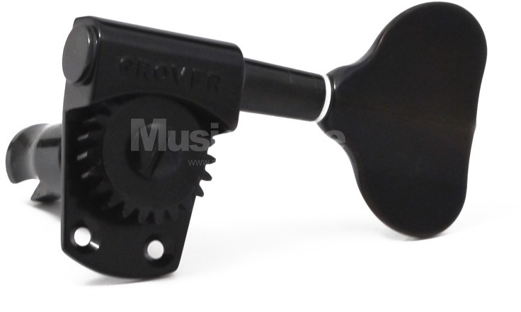 Grover Titan Bass Machine Heads, Black Chrome / 2 + 2