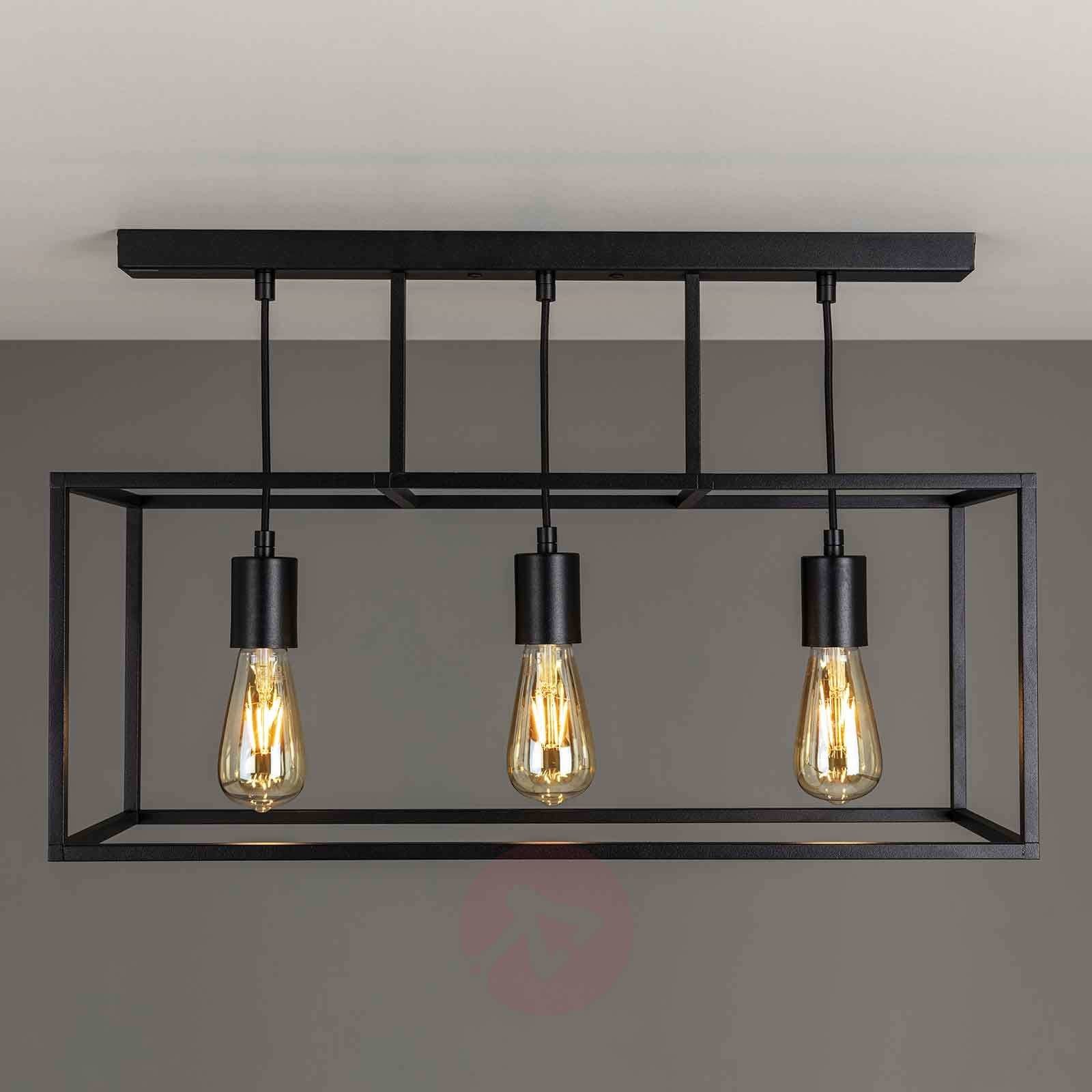 Moretti Lampa sufitowa Cubic 3384, 3-punktowa, czarna
