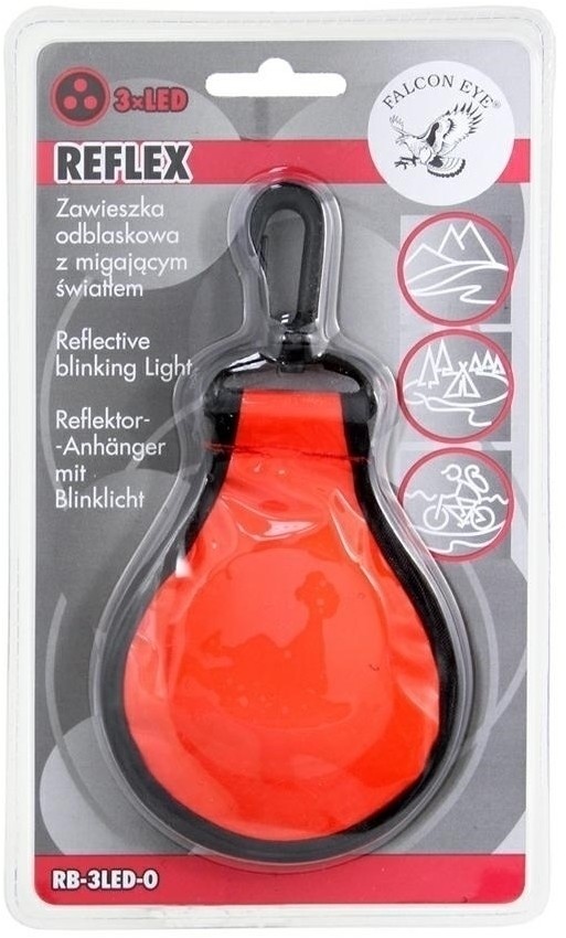 Zawieszka odblaskowa RB-3LED-O