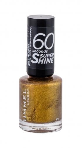 Rimmel London London 60 Seconds Super Shine lakier do paznokci 8ml 831 Oh My Gold!