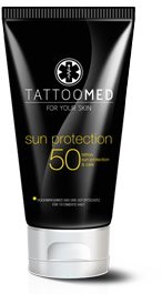 TattooMed TATTOOMED - kosmetyki do pielęgnacji skóry pokrytej tatuażem, krem do opalania, SPF 50, 100 ml 4260325250337