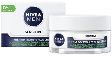 Nivea Men NIVEA MEN Sensitive Intensywnie nawilżający krem dla mężczyzn do skóry wrażliwej 50 ml NIV-00159