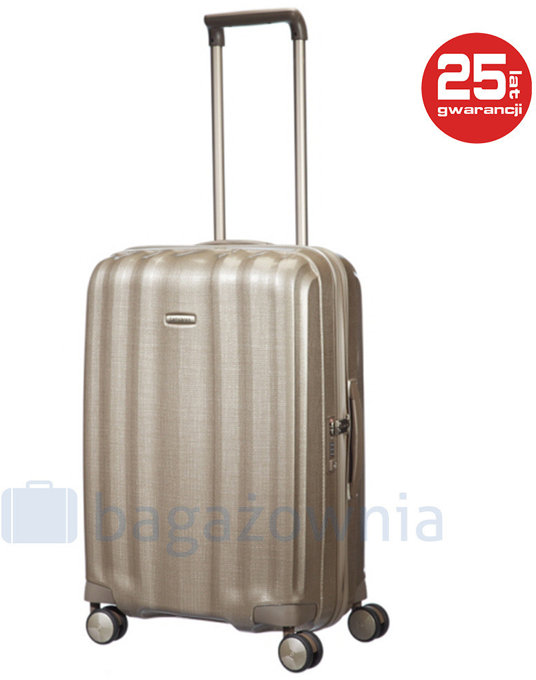 Samsonite Średnia walizka LITE-CUBE 58623 Beżowa - beżowy