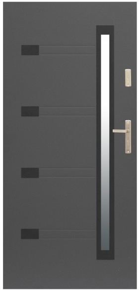 Drzwi zewnętrzne Zitron 90 lewe antracyt D/T55/Z/A/80L
