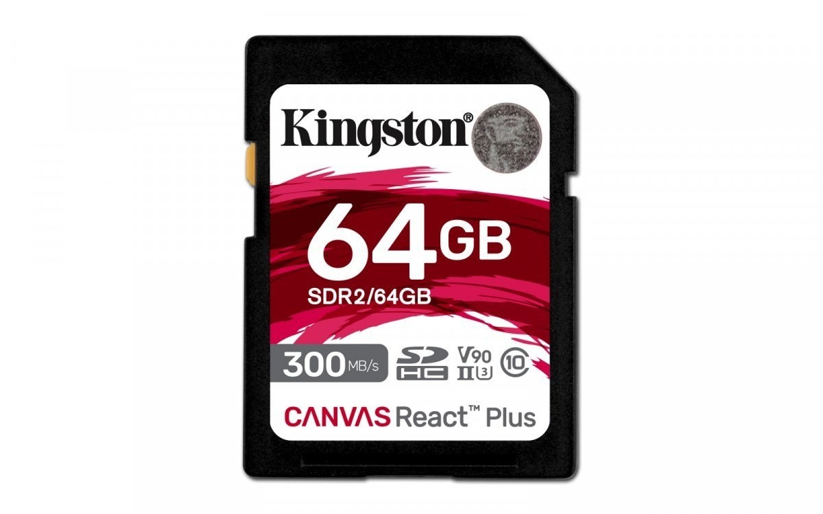 Kingston Karta pamięci SD 64GB Canvas React Plus 300/260 UHS-II U3 SDR2/64GB