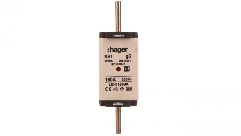 Hager polo Wkładka NH1 160A 500V gG LNH1160MK LNH1160MK