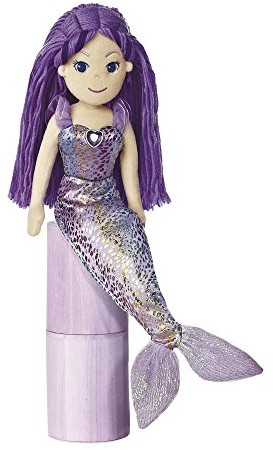 Aurora World Ltd Aurora Sea Sprites syrenka 45,5 cm Nixe lalka materiałowa dziewczęca lalka plusz, Daphne