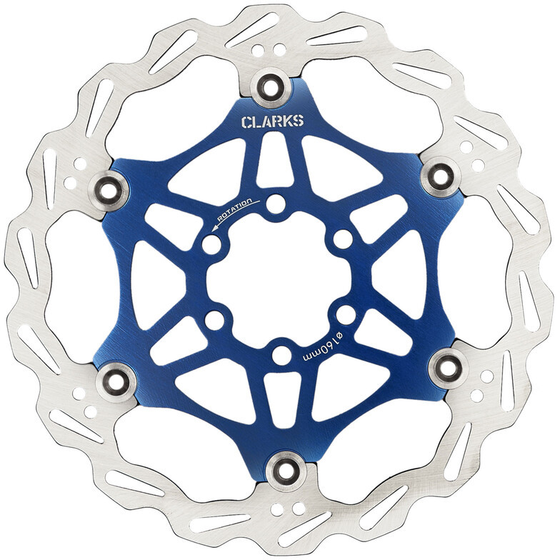 Clarks Lightweight Disc-Rotor 6-otworów, blue 180mm 2021 Tarcze hamulcowe CFR-06-180-BLUE