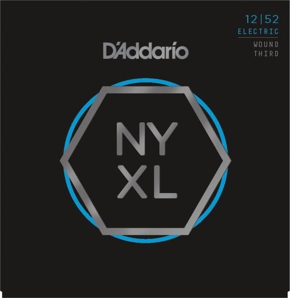 D'Addario Light NYXL1252W komplet strun go gitar elektrycznych z owijką niklowaną, rozmiar: 1252 NYXL1252W