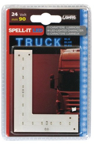 Unbekannt Lampa, Spell-IT LED, 90 MM, 24 V, l, turkusowy 98776