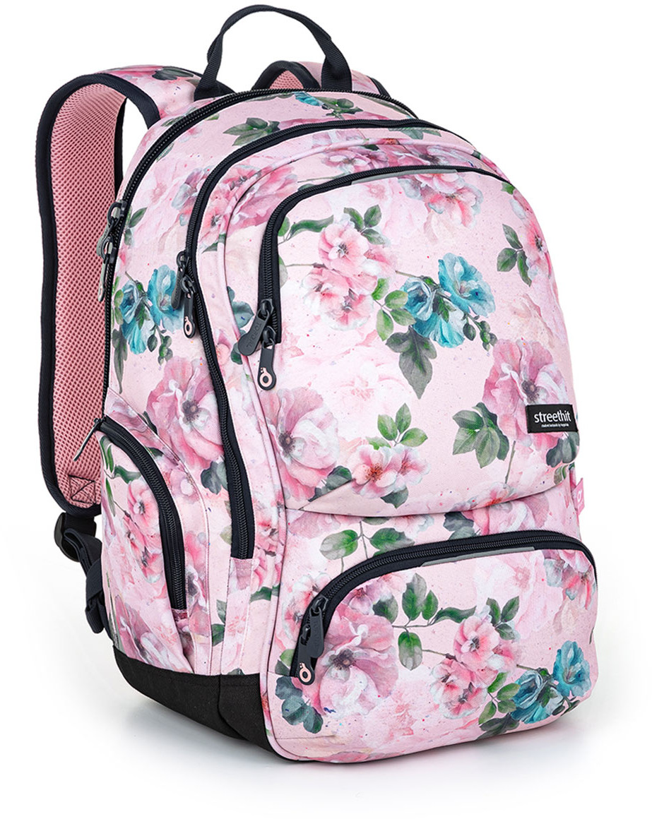 Topgal Różowy plecak z kwiatami ROTH 22029 -