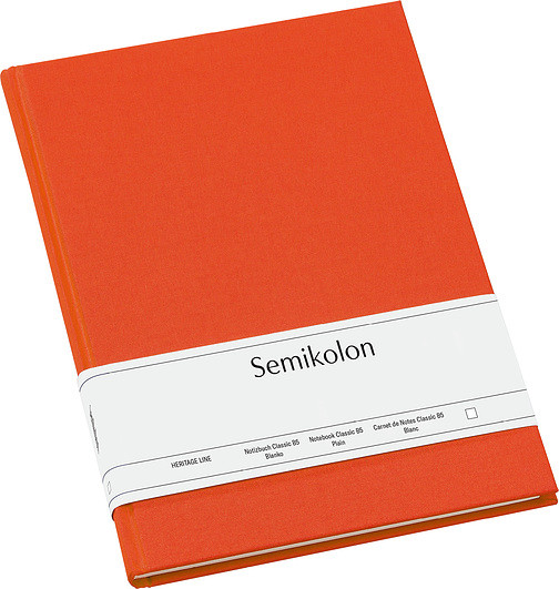Semikolon Notes Uni Classic B5 pomarańczowy czysty 351290