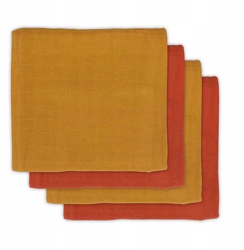 Jollein 4 pieluszki bambusowe 70 x 70 cm Mustard