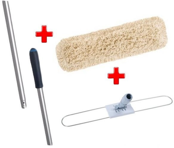 FHP VILEDA PROFESJONALNA Vileda Zestaw do Podłóg + Mop Bawełniany 100cm + Uchwyt + Drążek 145cm Vileda Professional 000870