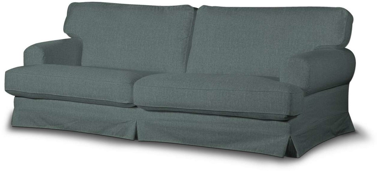 Dekoria pl pl Pokrowiec na sofę Ekeskog rozkładaną szary błekit szenil sofa ekeskog rozkładana City 1015-704-85