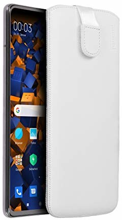Mumbi etui skórzane kompatybilne z Xiaomi Mi 9T / Mi 9T Pro, skórzane etui, białe mumbi_29452