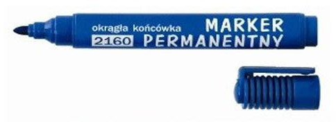 Leviatan Marker permanentny D.RECT 2160 okrągły niebieski LV053-1