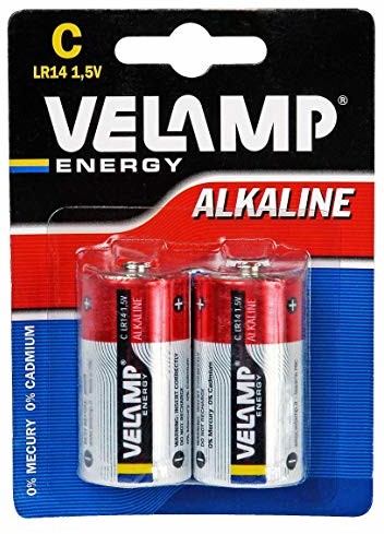 Velamp Velamp LR14/2BP 2 baterie LR14 alkaliczne BL, czerwone, 2 sztuki LR14/2BP