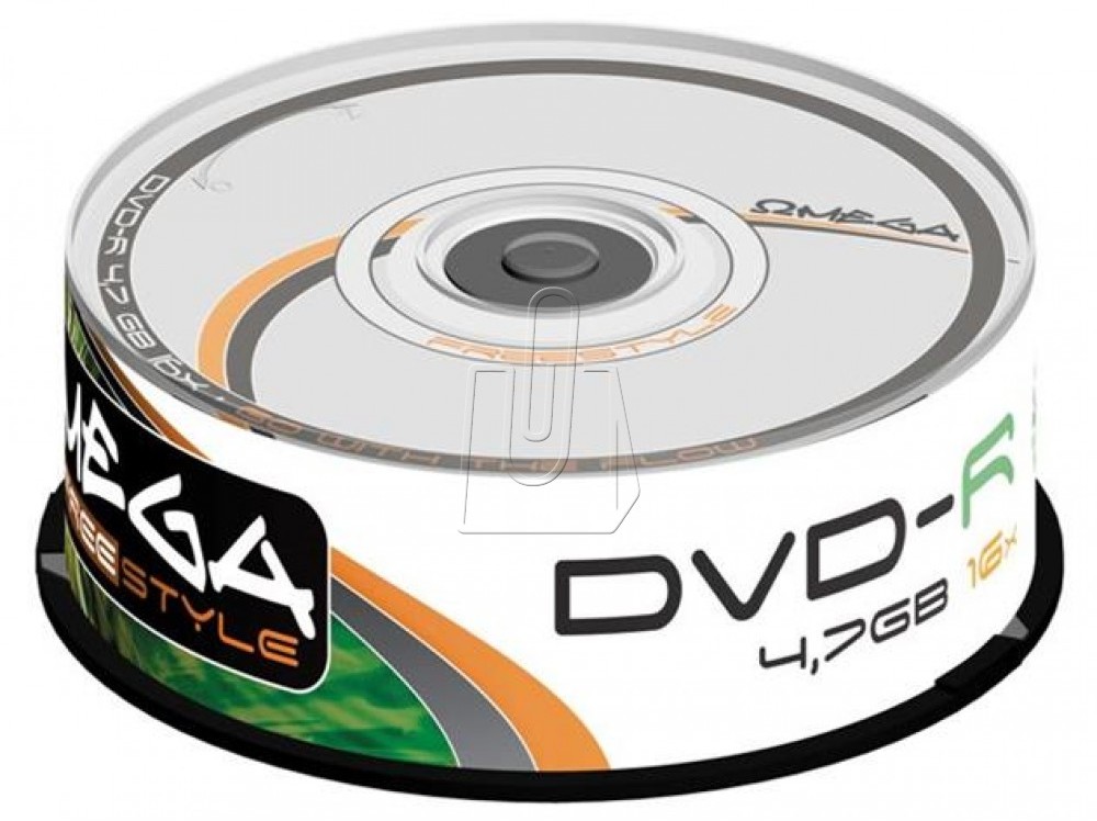 Omega Płyty Freestyle DVD-R 4,7GB 16X Cake Box 25