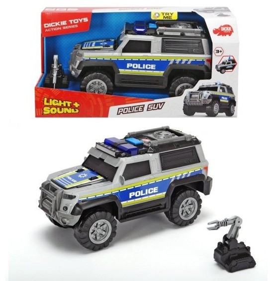 Dickie Toys Policja SUV srebrna 30cm