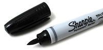 Sharpie Sanford Brands Brush Marker permanentny Czarny 1810705