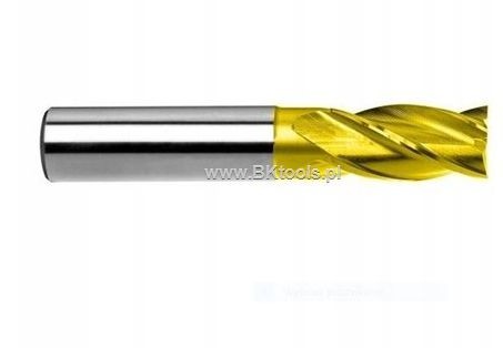 FENES Frez trzpieniowy 4-ostrzowy 3mm DIN 844-A K-M-N HSS-E Golden