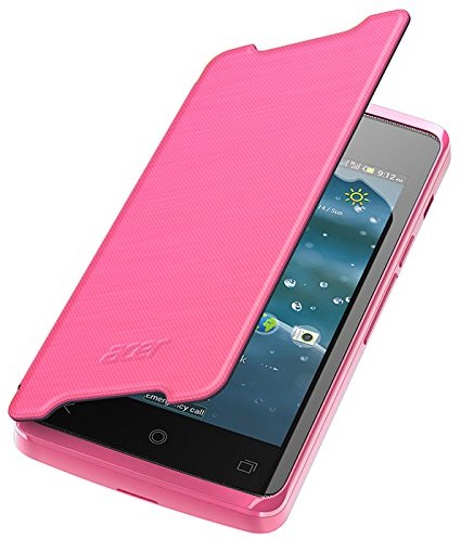 ACER Wysokiej jakości etui z klapką do Funda Acer Z200, różowe 4713147543823