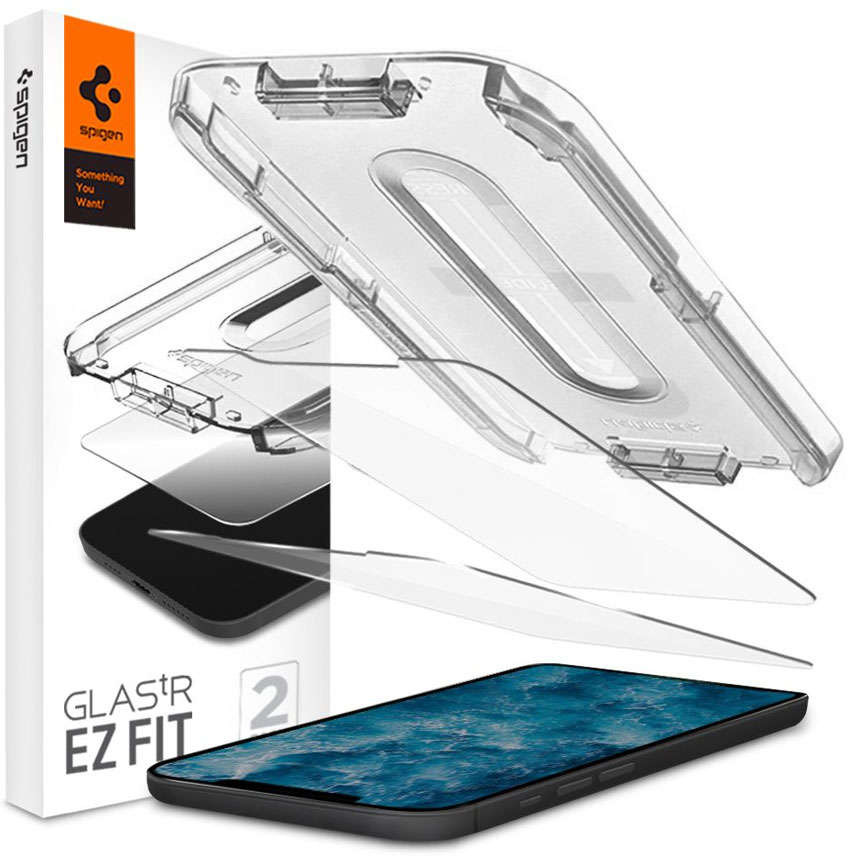 Spigen 2x Szkło hartowane Glas.TR EZ Fit do iPhone 12 Pro Max 6.7 AGL01791