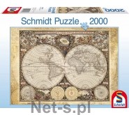 Schmidt Spiele Historische mapa świata 58178