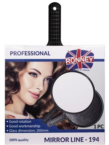 ronney RONNEY  Professional Mirror Line 194 - Profesjonalne lusterko z rączką 194 (RA 00194)