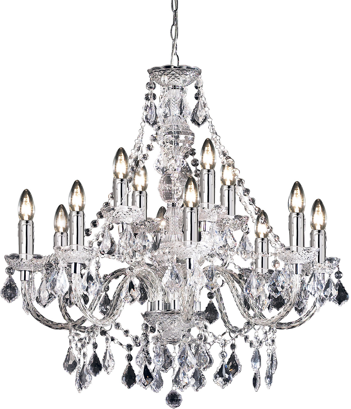 Endon Lampa wisząca CLARENCE 308-8+4CL CUBI