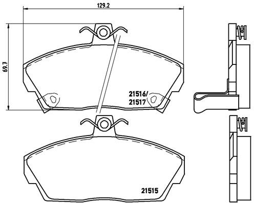 SAMKO KLOCKI HAMULCOWE HONDA/ROVER 5SP928