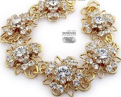 Swarovski Arande Unikat Bransoletka Crystal Venue Gold 2223834302