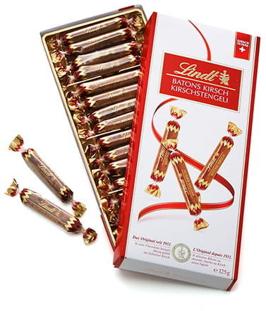 Lindt Bombonierka Batons KIRSCH Festive 125g 7CC4-31015