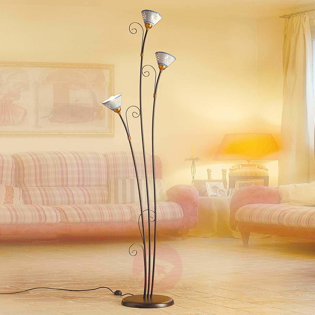 CERAMICHE 3 punktowa lampa stojąca LIBERTY