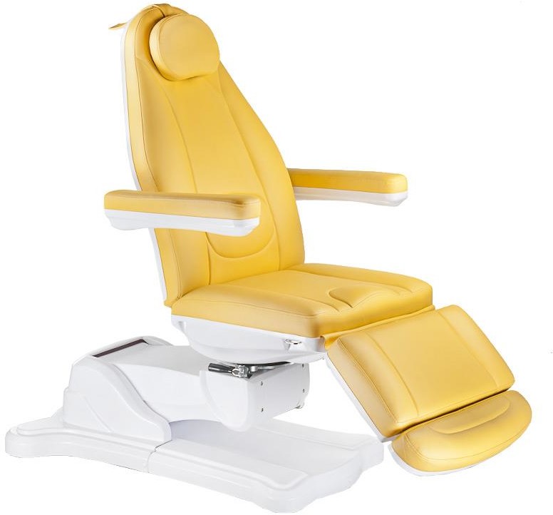 Beauty System Elektryczny fotel kosmetyczny Mazaro BR-6672B Miodowy BSBR-6672B/YELLOW