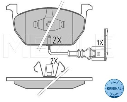 Wulf Gaertner Autoparts Zestaw klocków hamulcowych, hamulce tarczowe Wulf Gaertner Autoparts 025 220 3517