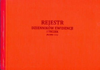 Firma krajewski Rejestr dzienników ewidencji i teczek [Pu/Wkt-111] Pu/Wkt-111