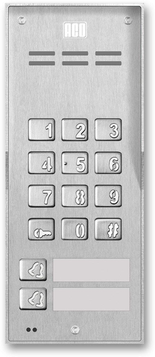 ACO FAM-P-2NPZSACC NT panel natynkowy 2-rodzinny czyt. brel. zamek szyfr. 13406