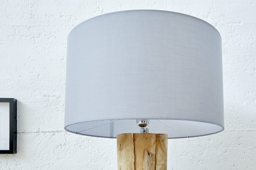 Invicta Lampa podłogowa Roots szara 39322