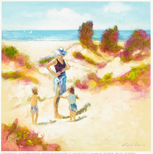 Eurographics nba1203 badori N., On the beach 18 x 18 cm, wysokiej jakości druk artystyczny  plaż  pary NBA1203