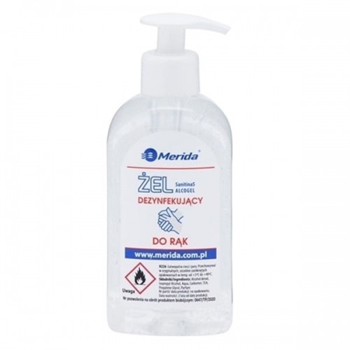 Żel do higienicznej dezynfekcji rąk MERIDA butelka z pompką 300ml /MAD954/ ME293