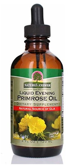 Natures Answer Liquid evening primrose oil olej z nasion wiesiołka suplement diety 120ml
