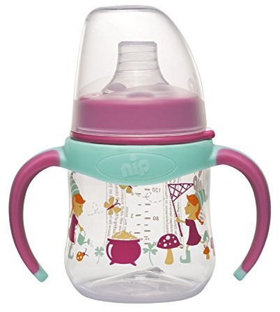 NIP nip trinklernfl PP popiołu z Soft-dziób silikonowe, 6 miesięcy + do picia, 150 ML  150 ml czerwony