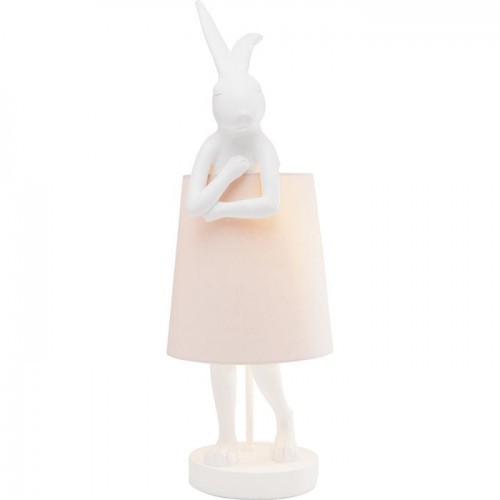 KARE Lampa stołowa Animal Rabbit White 61599