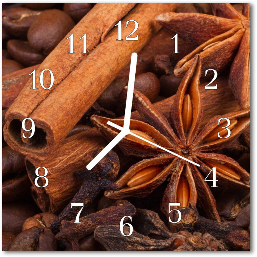 tulup pl Zegar ścienny kwadrat Wanilia 30x30cm