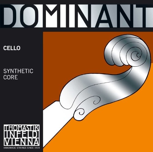 Thomastik Einzelsaite für Cello 4/4 Dominant - D-Saite Nylonkern, Chrom umsponnen, stark 143S