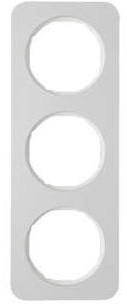 Berker R1 aluminium/biały ramka 3 B_10132174