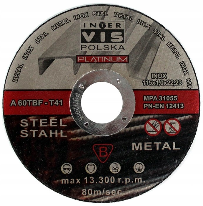 Tarcze Do Cięcia 115x1x22,2 mm I-V Platinium 10szt