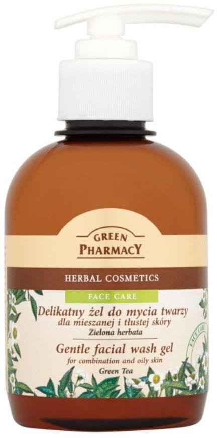 GREEN PHARMACY Gentle facial Wash Gel żel do mycia twarzy dla mieszanej i tłustej skóry Zielona Herbata 270ml